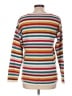 St. John's Bay 100% Acrylic Stripes Teal White Pullover Sweater Size L - photo 2