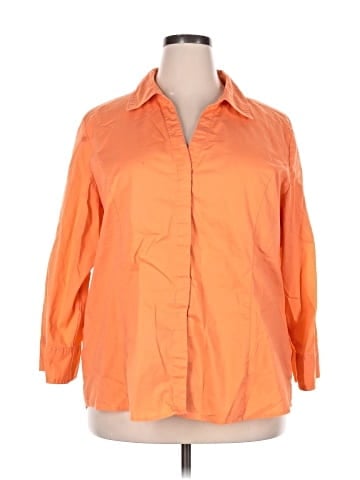 Riders by Lee 3/4 Sleeve Button-Down Shirt (view 1)