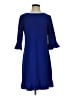 CeCe 100% Polyester Solid Blue Casual Dress Size 4 - photo 1