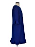 CeCe 100% Polyester Solid Blue Casual Dress Size 4 - photo 4