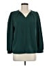 Shein 100% Polyester Green Long Sleeve Blouse Size 6 - photo 1