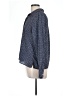 Chaps 100% Polyester Tweed Blue Long Sleeve Blouse Size L - photo 5