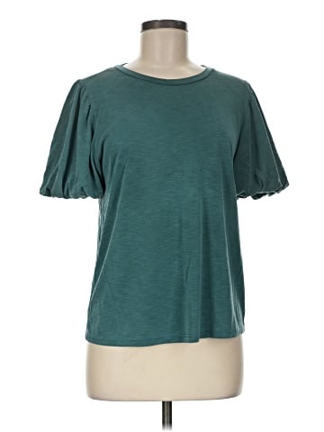 Green Envelope Short Sleeve Top (view 1)