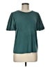 Green Envelope Teal Short Sleeve Top Size M - photo 1