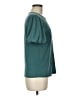 Green Envelope Teal Short Sleeve Top Size M - photo 4