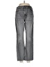 Topshop Chevron-herringbone Gray Jeans Size 6 - photo 1