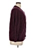 Basic Editions Checkered-gingham Burgundy Cardigan Size 1X - photo 4