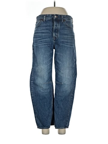 Madewell The Darted Barrel-Leg Jean in Irmo Wash (view 1)