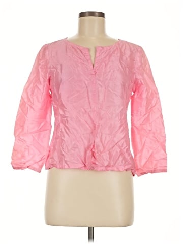 Charles Nolan 3/4 Sleeve Silk Top (view 1)