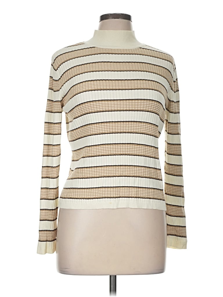 Pre-owned Classic Elements Turtleneck Sweater In Ivory