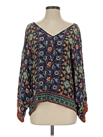 Tolani 3/4 Sleeve Silk Top (view 1)