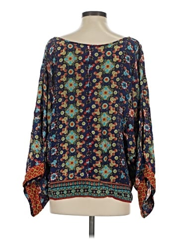 Tolani 3/4 Sleeve Silk Top (view 2)