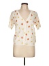 Volcom Ivory Short Sleeve Blouse Size 12 - photo 1