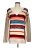 Velvet Color Block Tan Pullover Sweater Size L (estimated) - photo 1