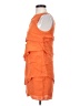 Zara Basic 100% Viscose Orange Cocktail Dress Size S - photo 5