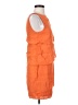 Zara Basic 100% Viscose Orange Cocktail Dress Size S - photo 4