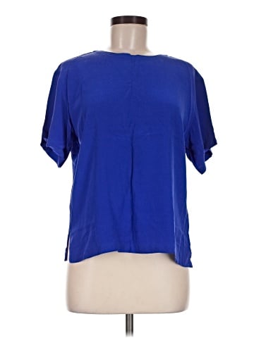 Simply Silk Short Sleeve Silk Top (view 1)