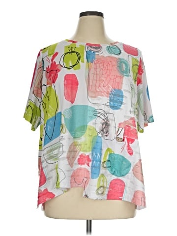 Ali Miles Short Sleeve Blouse (view 1)