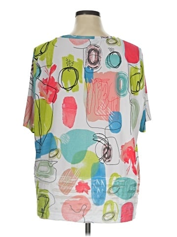 Ali Miles Short Sleeve Blouse (view 2)