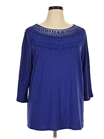 St. John's Bay 3/4 Sleeve Top (view 1)