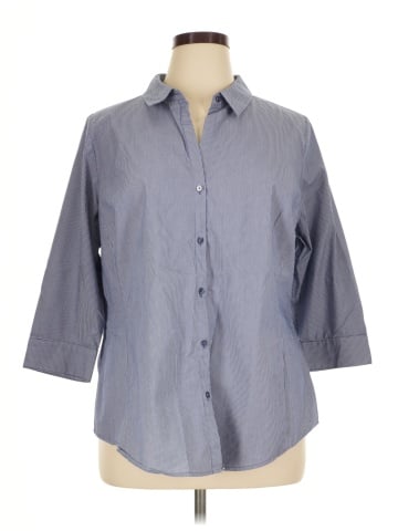 Worthington 3/4 Sleeve Button-Down Shirt (view 1)