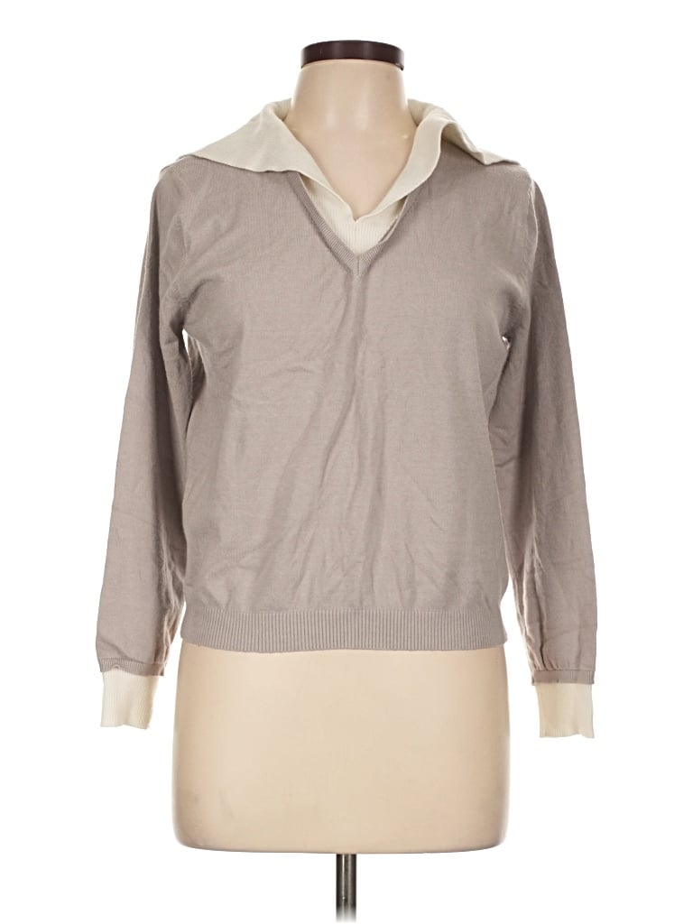 Pre-owned Milano Pullover Sweater In Tan