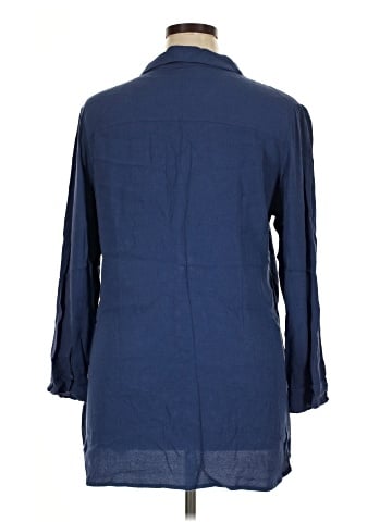 Soft Surroundings 3/4 Sleeve Button-Down Shirt (view 2)