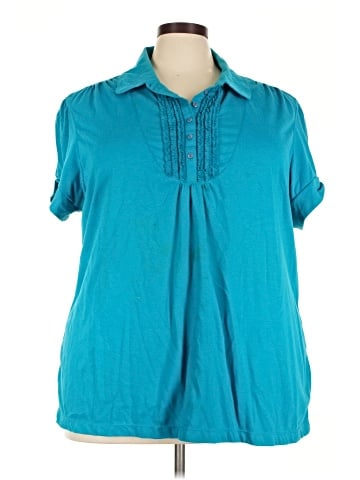 Just My Size Short Sleeve Blouse (view 1)
