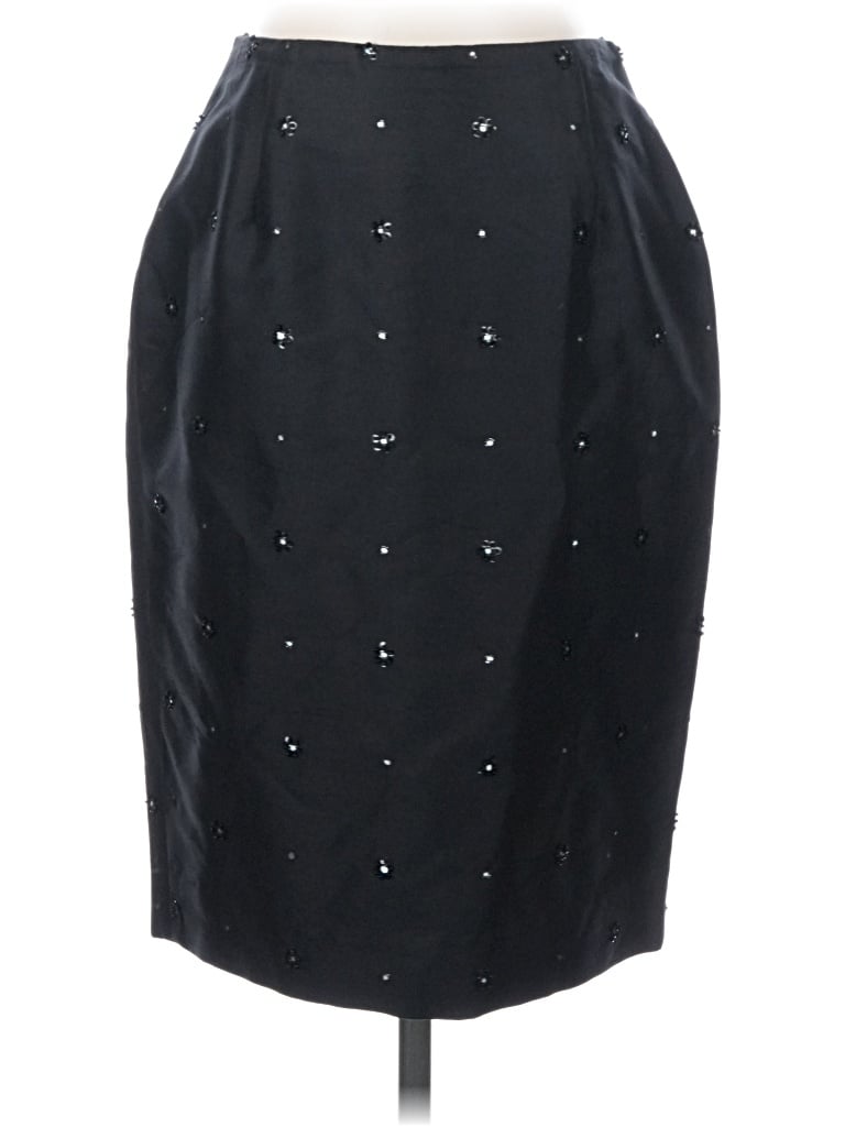 Pre-owned Chetta B Silk Skirt In Black
