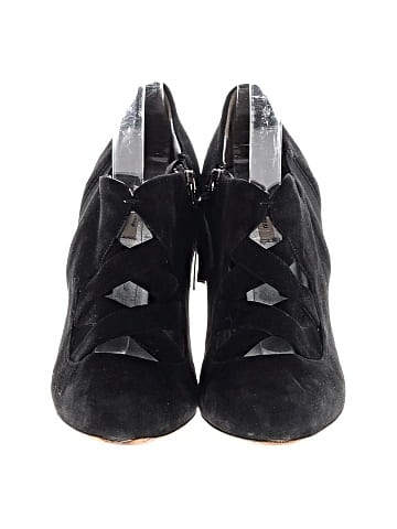 Miu Miu Suede Cutout Booties (view 2)