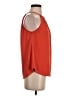 Green Envelope Orange Sleeveless Blouse Size S - photo 4