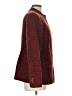 Barry Bricken Tweed Burgundy Coat Size 12 - photo 4