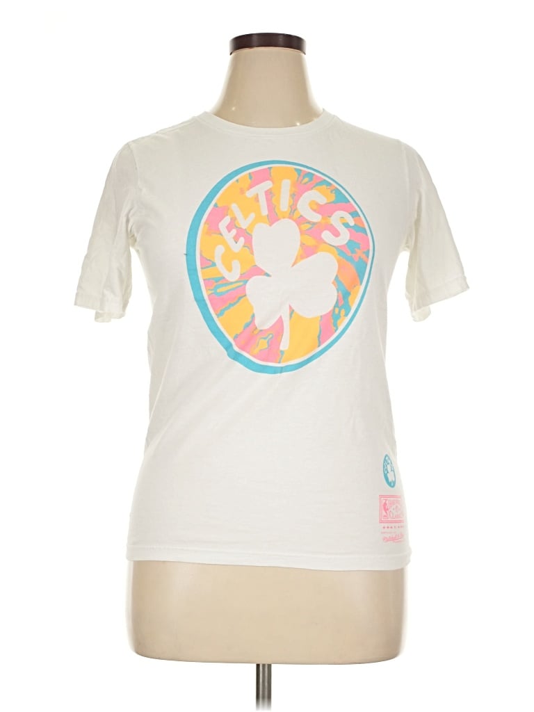 Pre-owned Mitchell & Ness Short Sleeve T-shirt In White