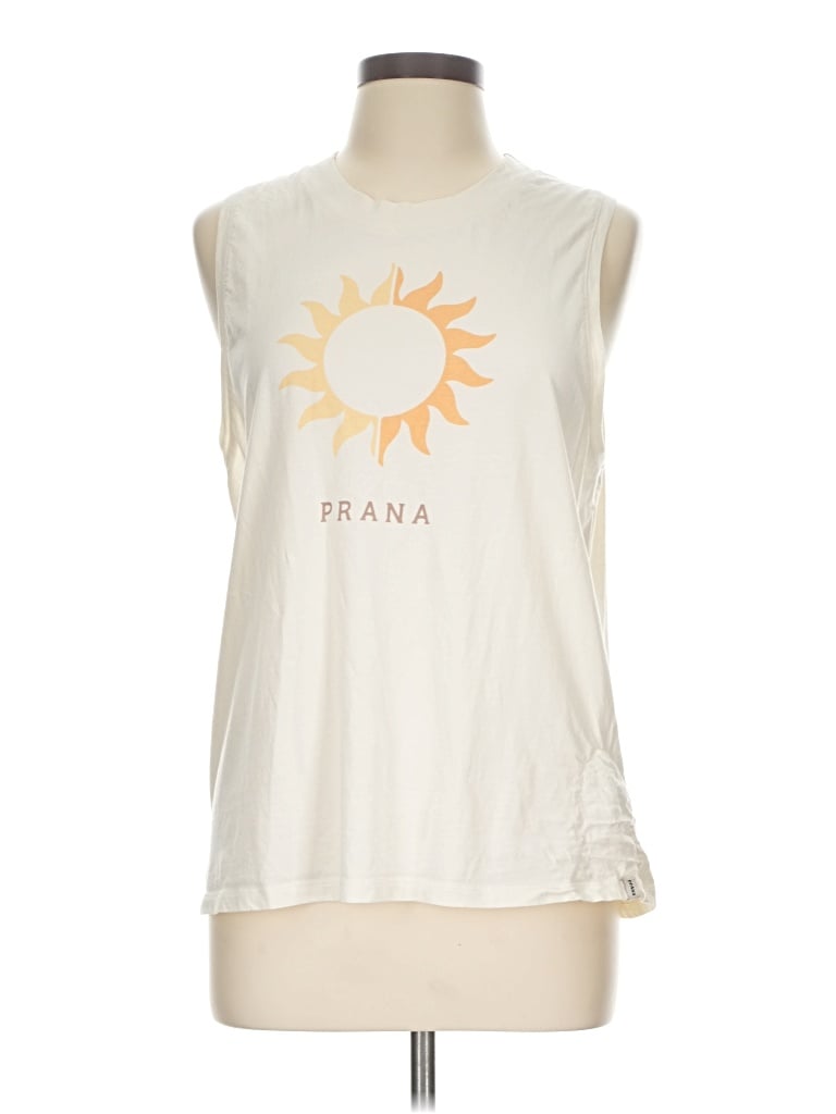 Pre-owned Prana Sleeveless T-shirt In Ivory