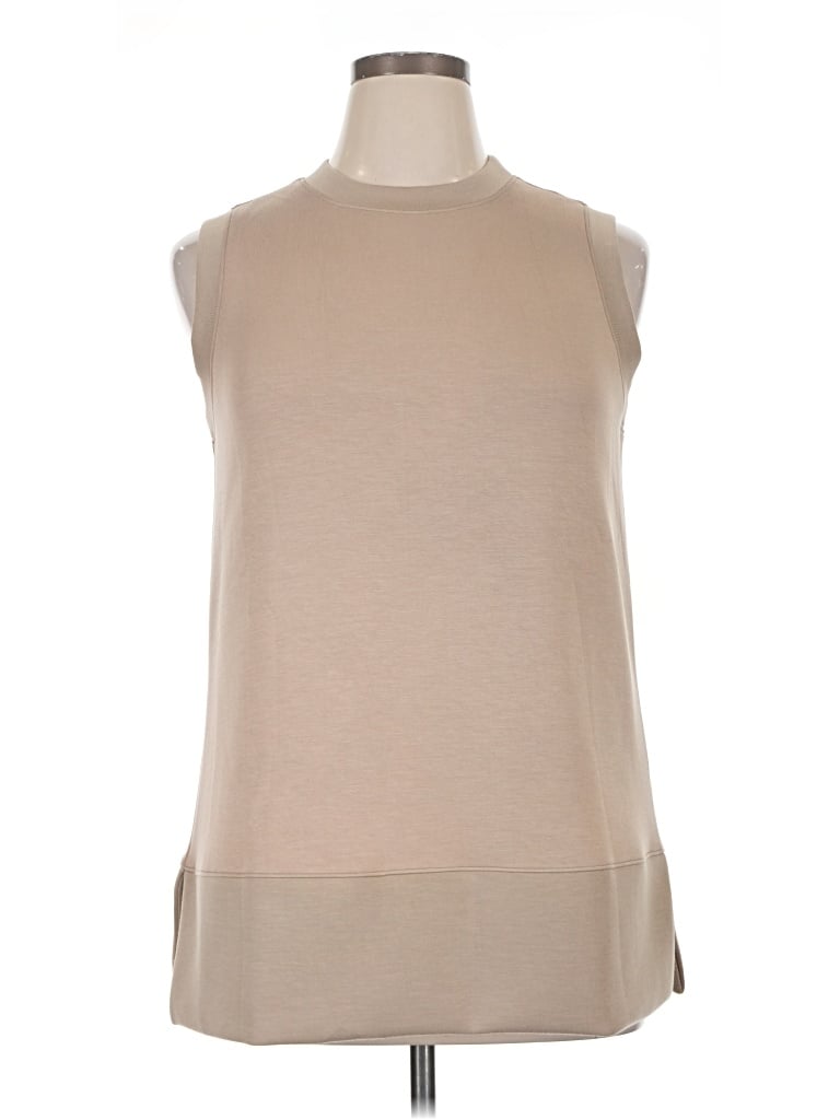 Pre-owned Spanx Sleeveless T-shirt In Tan