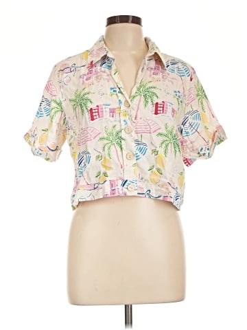 Calypso St. Barth Short Sleeve Blouse (view 1)