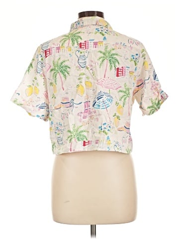 Calypso St. Barth Short Sleeve Blouse (view 2)
