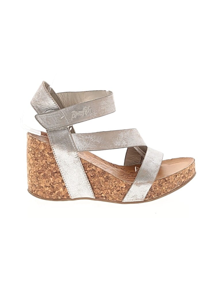 Pre-owned Blowfish Wedges In Silver