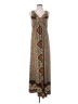 One World Paisley Brown Casual Dress Size S - photo 1
