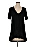 Pol 100% Polyester Black Short Sleeve Top Size S - photo 1