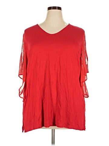 Ulla Popken 3/4 Sleeve Blouse (view 1)