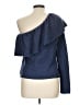 Ella Moss Blue Pullover Sweater Size L - photo 2