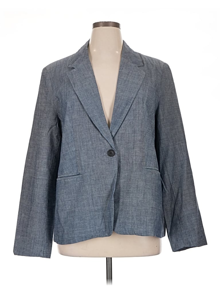 Pre-owned Free Assembly Blazer Jacket In Gray
