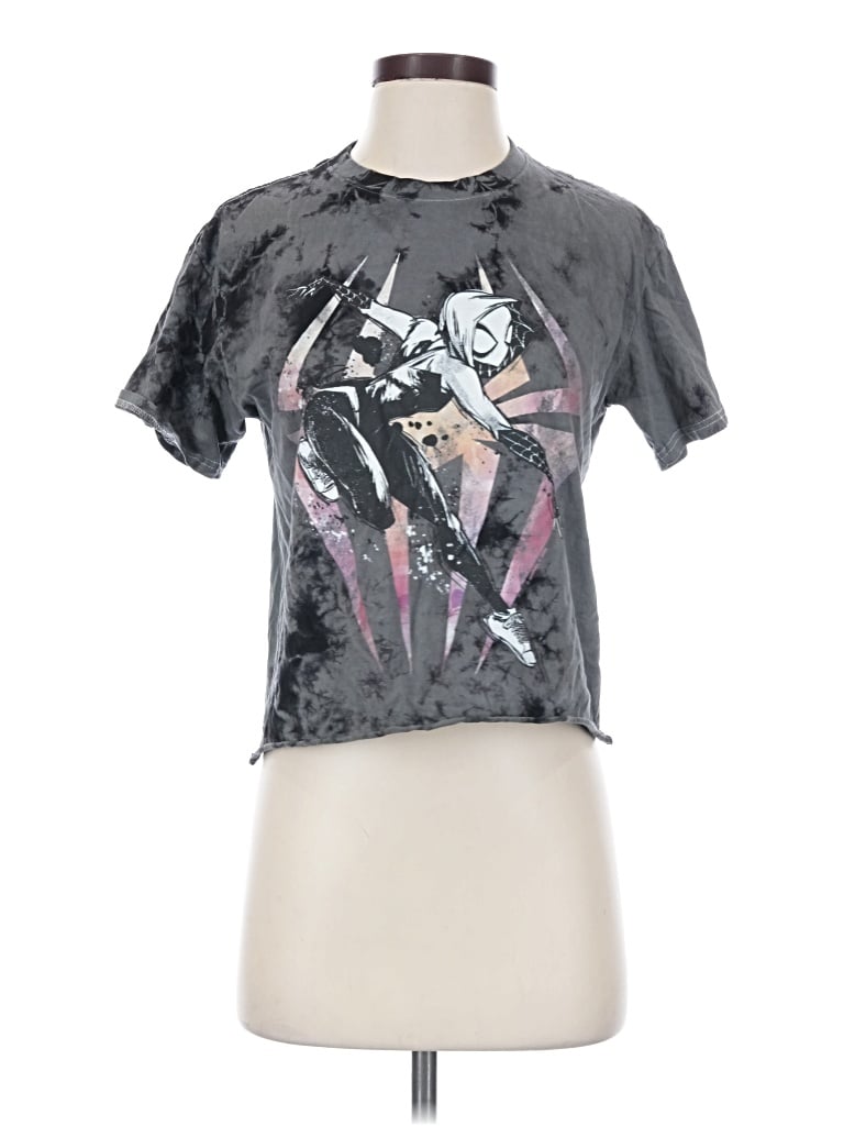 Pre-owned Marvel Short Sleeve T-shirt In Gray