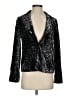 Elevenses Metallic Black Blazer Size 0 - photo 1