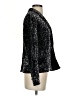 Elevenses Metallic Black Blazer Size 0 - photo 4