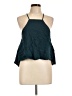 Shore 100% Rayon Teal Sleeveless Blouse Size L - photo 1