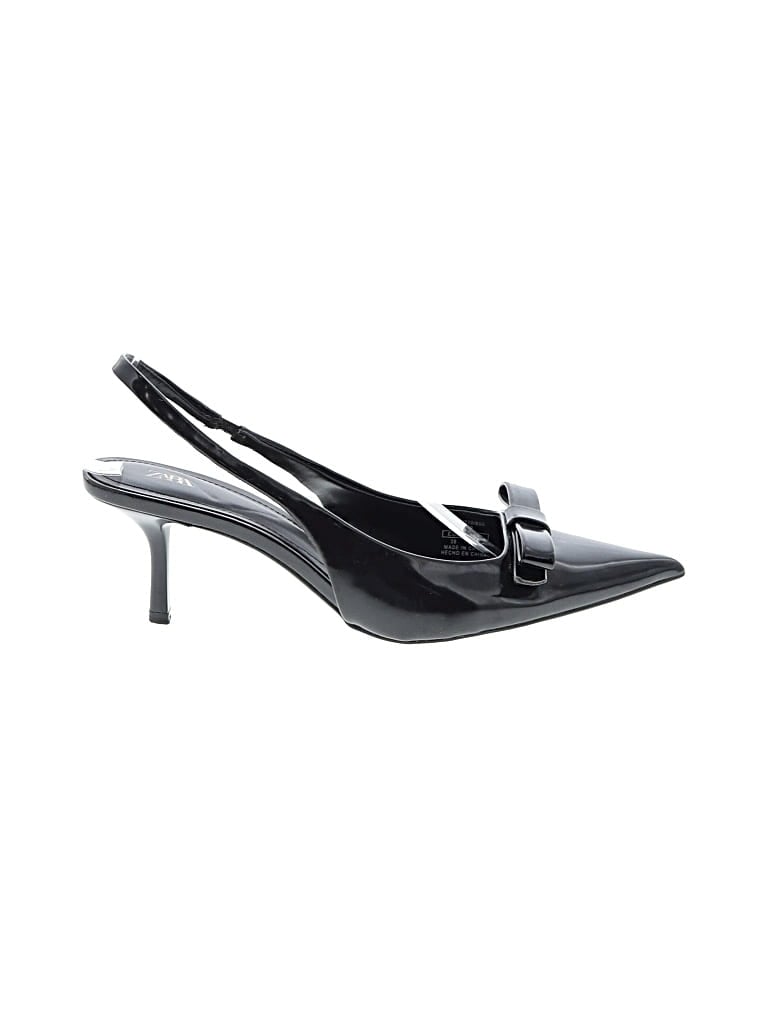 Pre-owned Zara Heels In Black