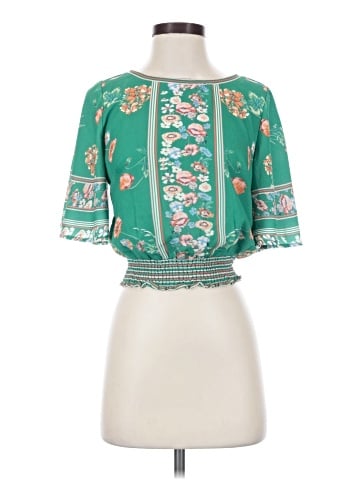 Jealous Tomato 3/4 Sleeve Blouse (view 1)