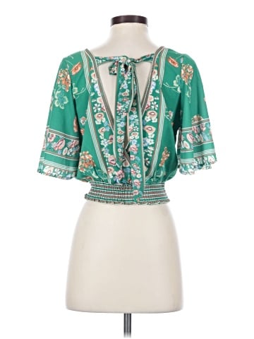 Jealous Tomato 3/4 Sleeve Blouse (view 2)